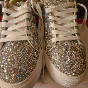 Betsey johnson  designer Rheinstone  womans sneakers